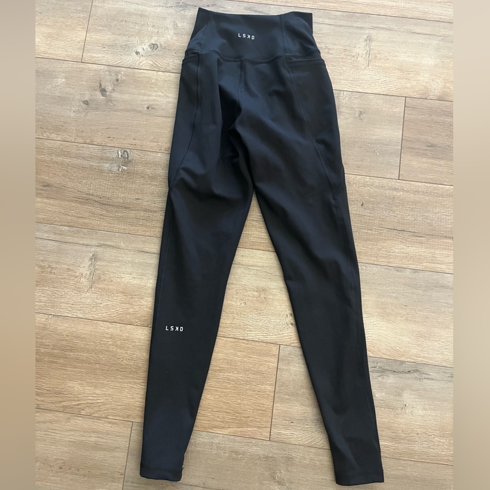 LSKD Black Fusion Ultra High-Rise Full Length Legging Pockets